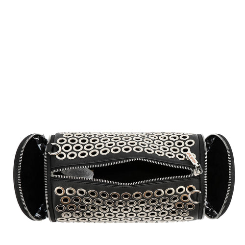 Bolsa barril Nicole Lee de detalles metálicos FW25