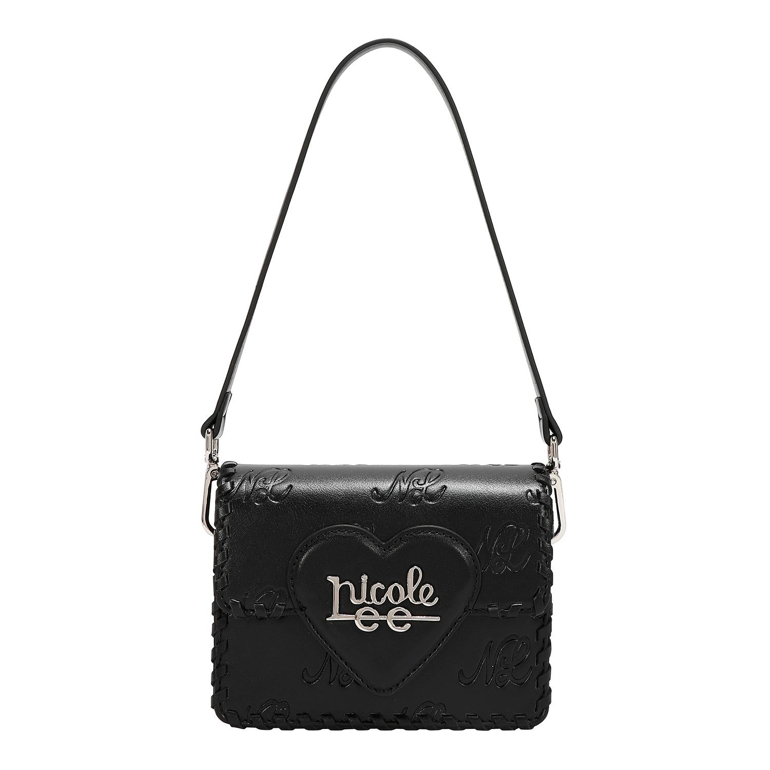 Mini Shoulder Nicole Lee Con Corazón Y Relieve Embossed SS26