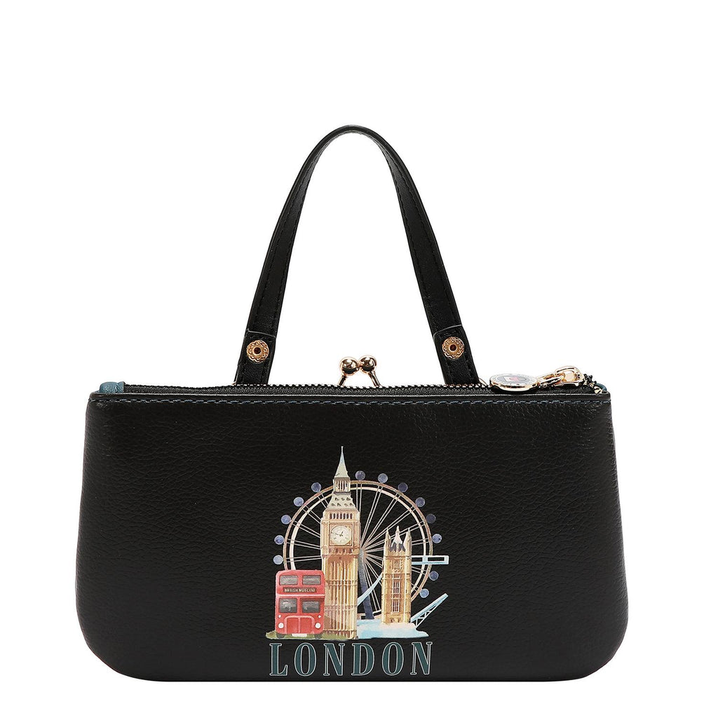 Monedero Nicole Lee Mediano Con Kisslock London Eye FW26
