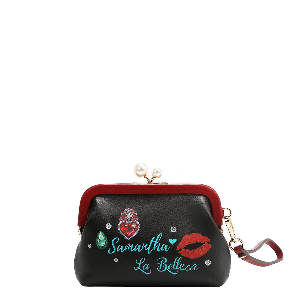 Mini Monedero Nicole Lee Con Broche Kisslock Y Correa FW25