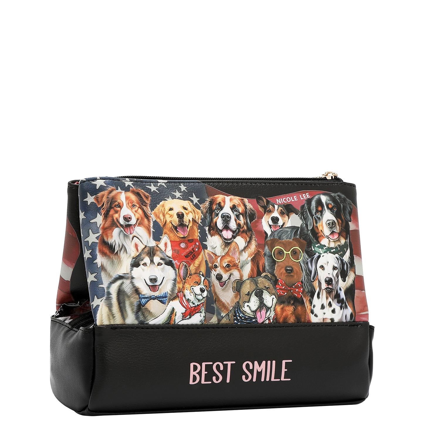Cosmetiquera Nicole Lee de tres cierres print Best FW25