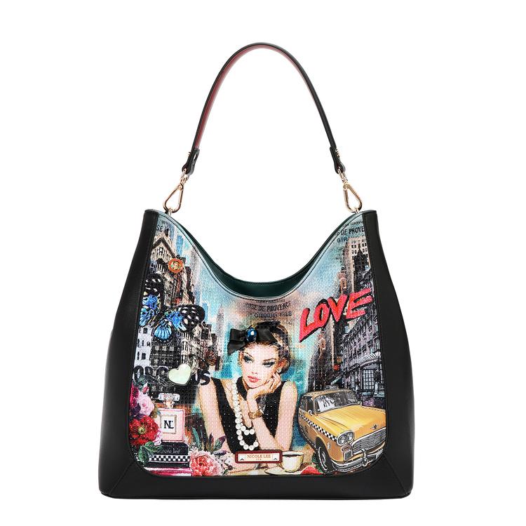 Bolsa Tipo Hobo Nicole Lee Print Sabina Imagines SS26