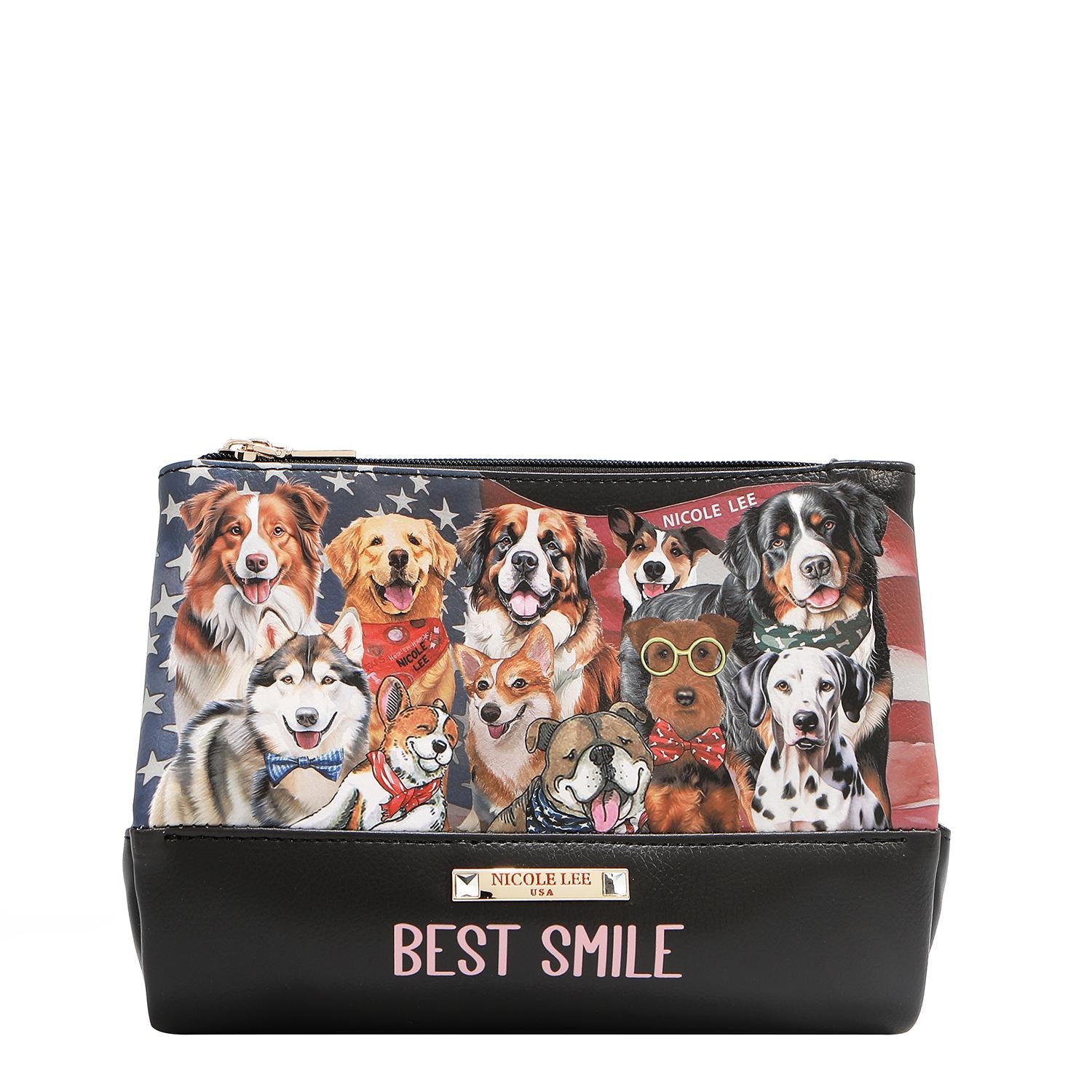 Cosmetiquera Nicole Lee de tres cierres print Best FW25