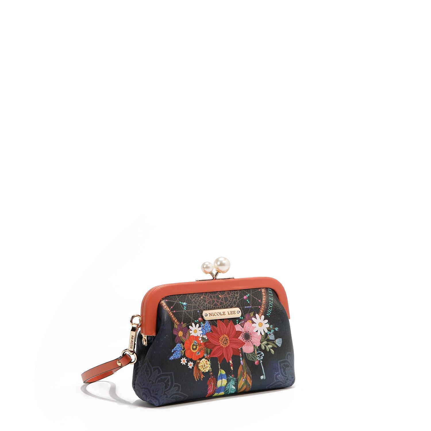 Mini Monedero Nicole Lee Con Broche Kisslock Y Correa FW25