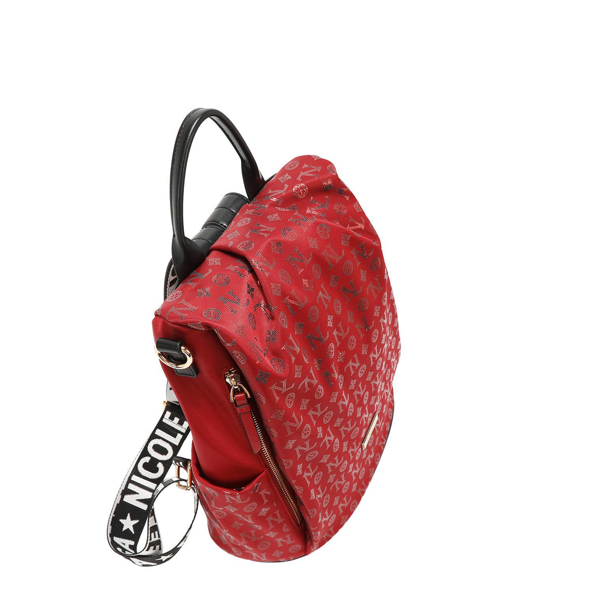 Mochila Nicole Lee de nylon holográfica FW25