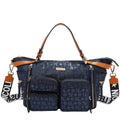 Bolsa satchel Nicole Lee de nylon holográfica FW25