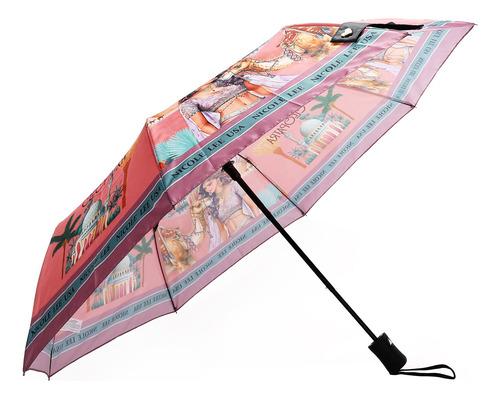 Sombrilla Retractil Nicole Lee Queen Cleopatra FW25