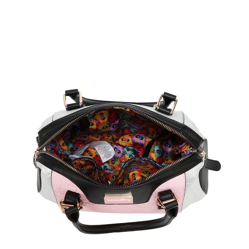 Bolsa de Mano Con Grabado Smurfs by Nicole Lee FW25