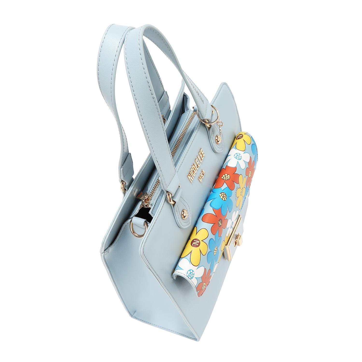 Bolsa Tote Nicole Lee Con Estampado De Flores FW25