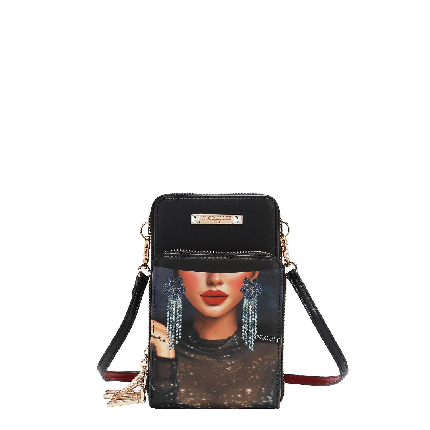 Bolsa Portacelular Nicole Lee estampada Samantha FW25