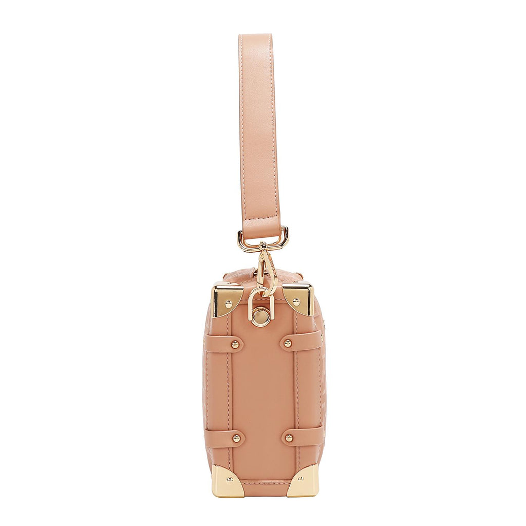 Bolsa Cruzada Cuadrada Nicole Lee Con Relieve FW25