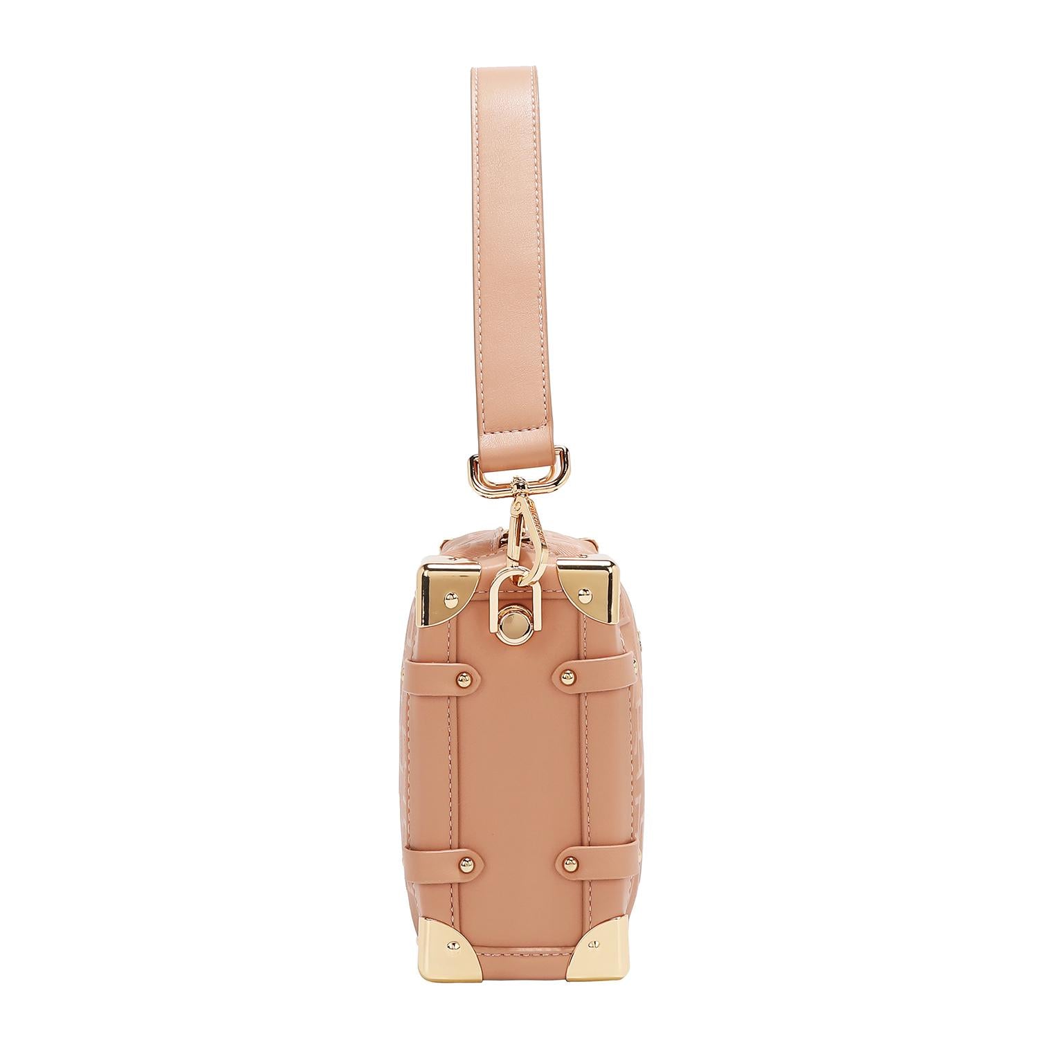 Bolsa Cruzada Cuadrada Nicole Lee Con Relieve FW25