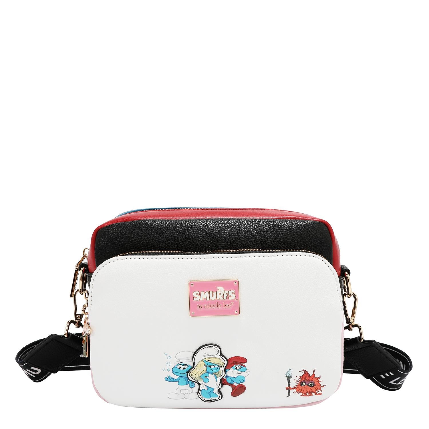 Bolsa Cruzada Estampada Smurfs by Nicole Lee FW25