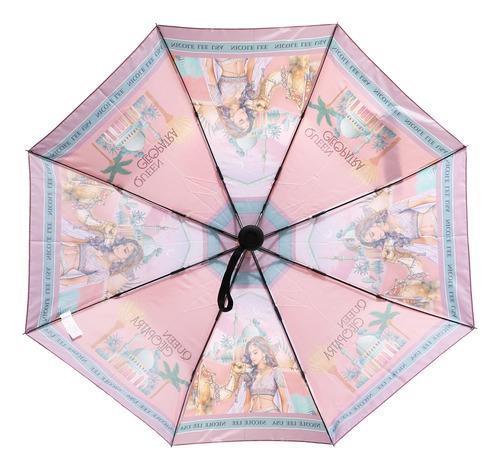 Sombrilla Retractil Nicole Lee Queen Cleopatra FW25