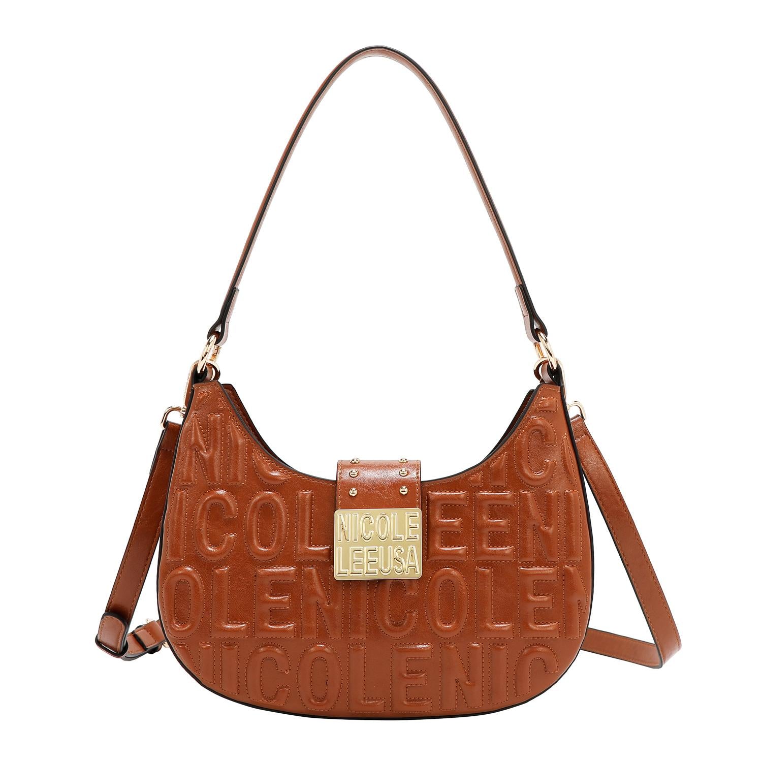 Bolsa hobo Nicole Lee en relieve con monedero FW25