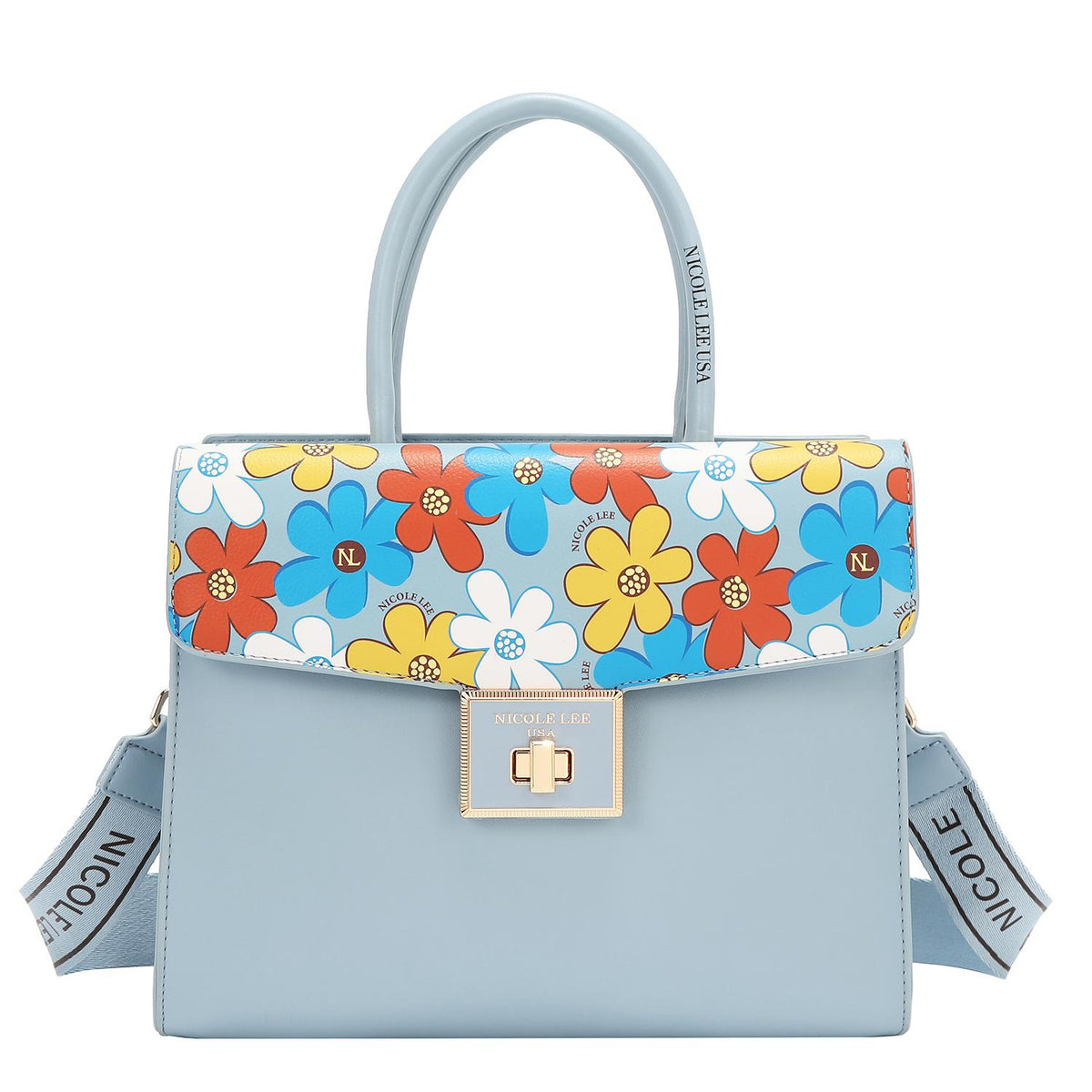 Bolsa De Mano Nicole Lee Con Estampado De Flores FW25