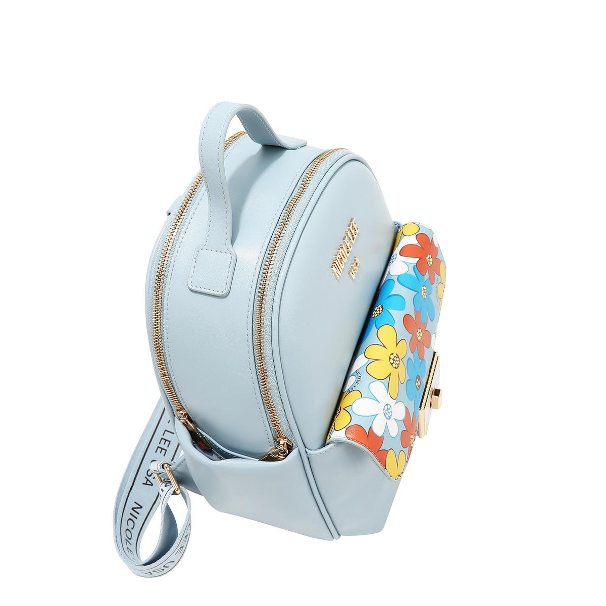 Mochila Casual Nicole Lee Con Estampado De Flores FW25