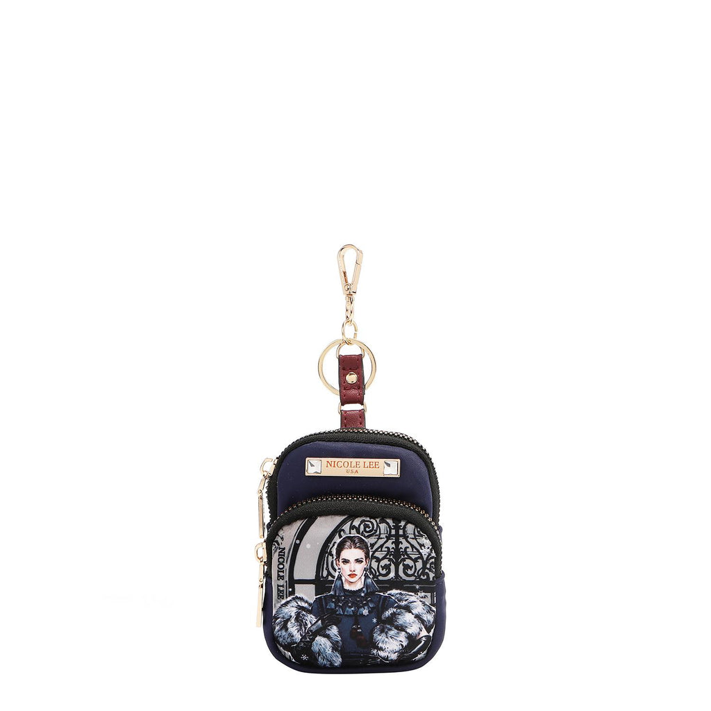 Llavero/Monedero Mini Mochila Nicole Lee Print Moda FW25