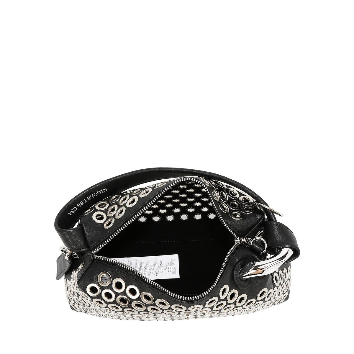 Bolsa de mano Nicole Lee de detalles metálicos FW25