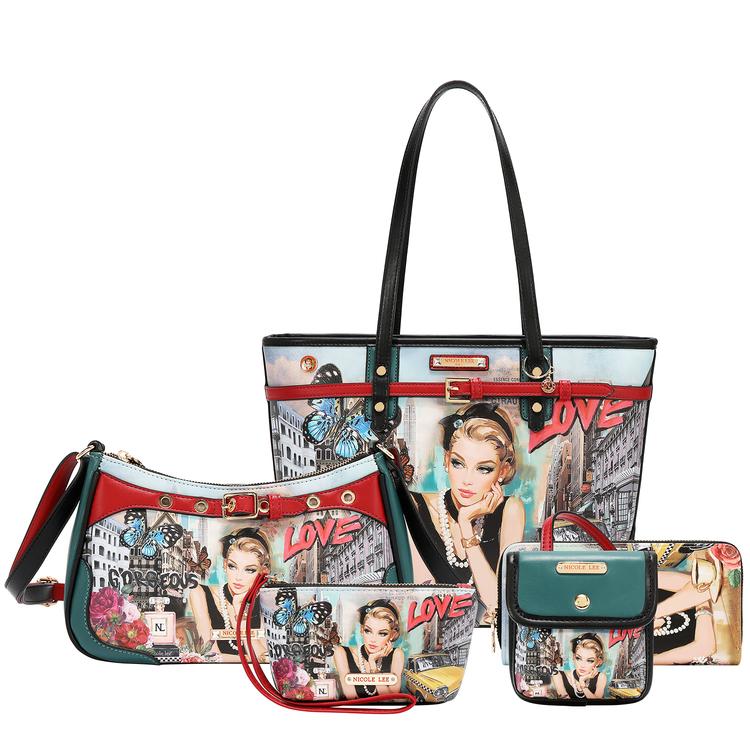 Set De 5 Piezas Nicole Lee Bolsa Y Accesorios Sabina SS26