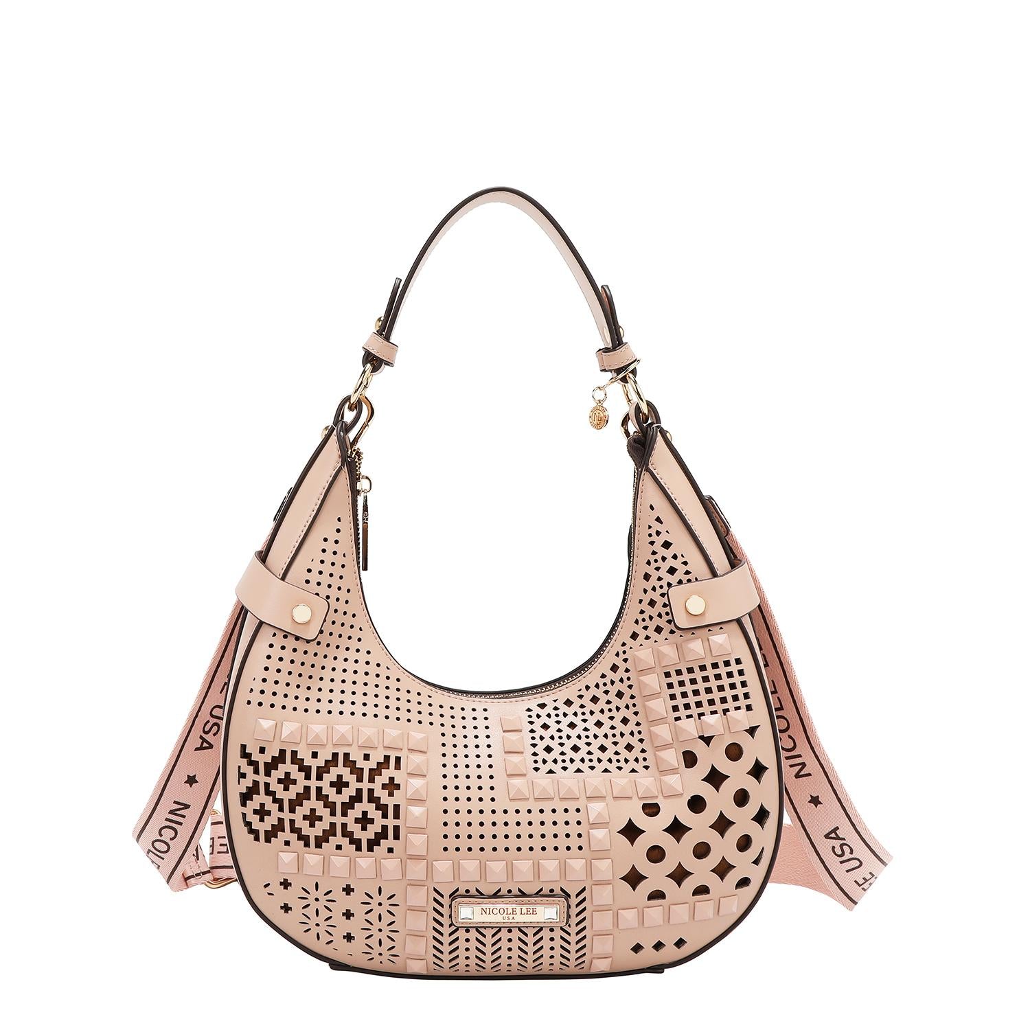 Bolsa Hobo De Nicole Lee Corte Láser FW25