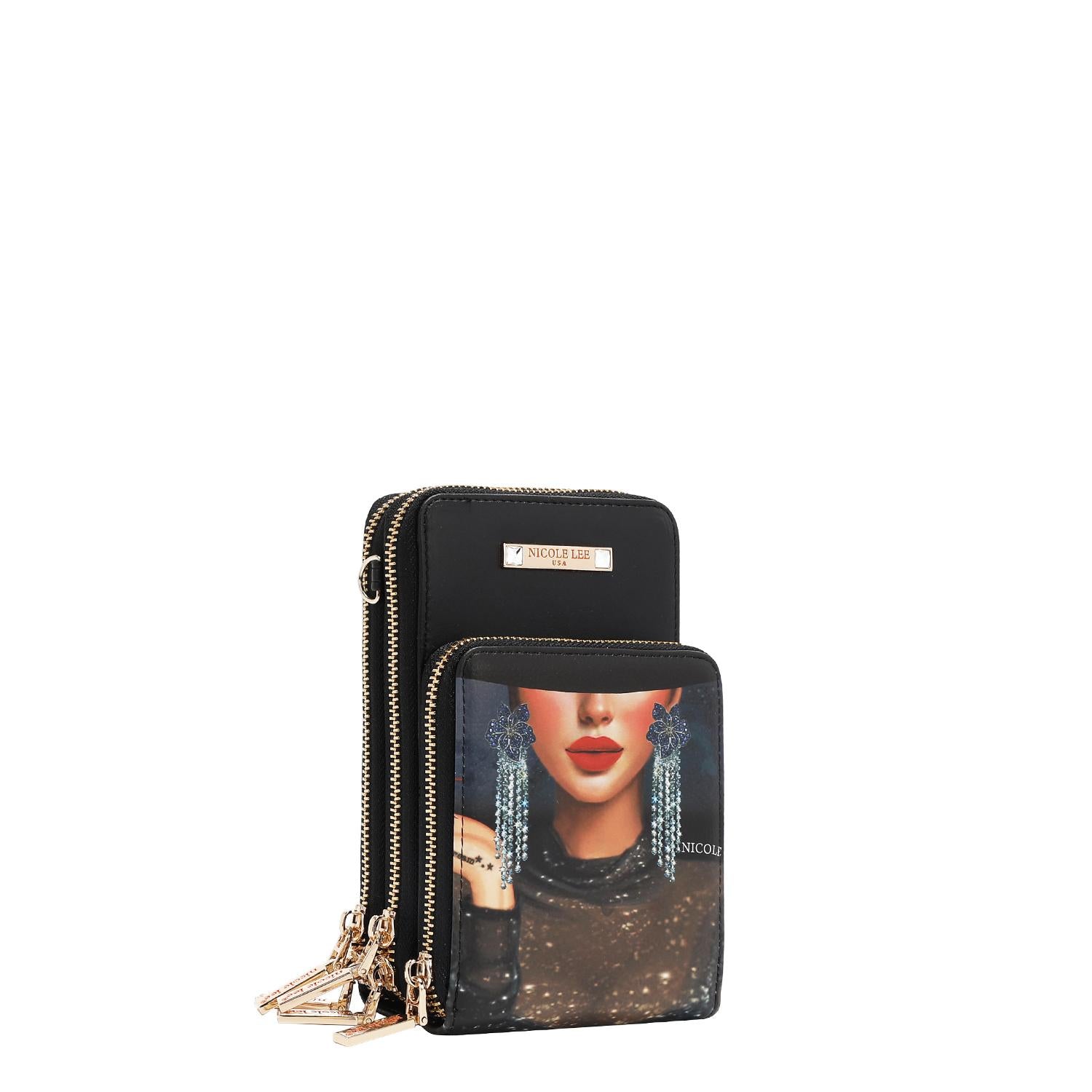 Bolsa Portacelular Nicole Lee estampada Samantha FW25