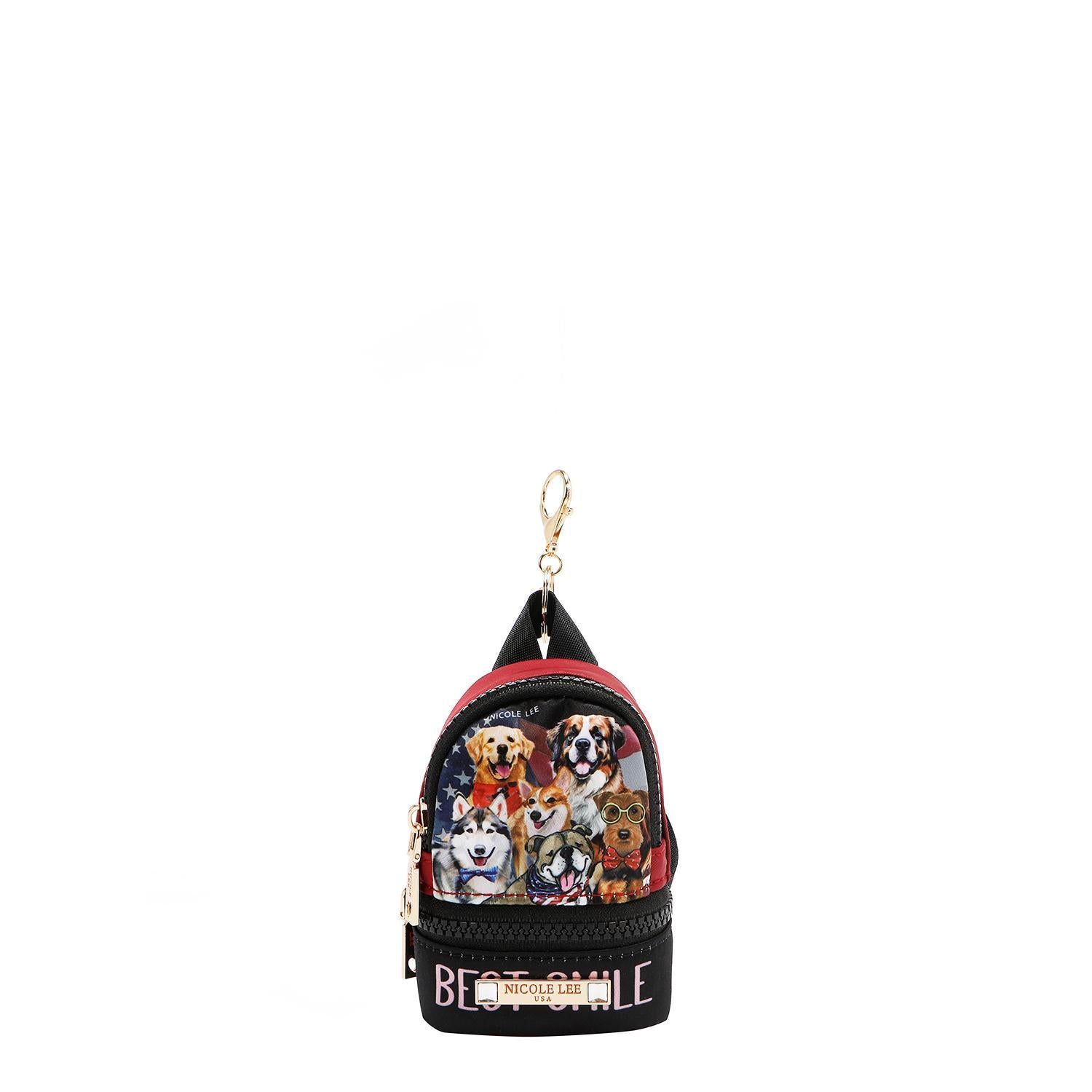 Llavero/Monedero mini Mochila Nicole Lee Best Smile FW25