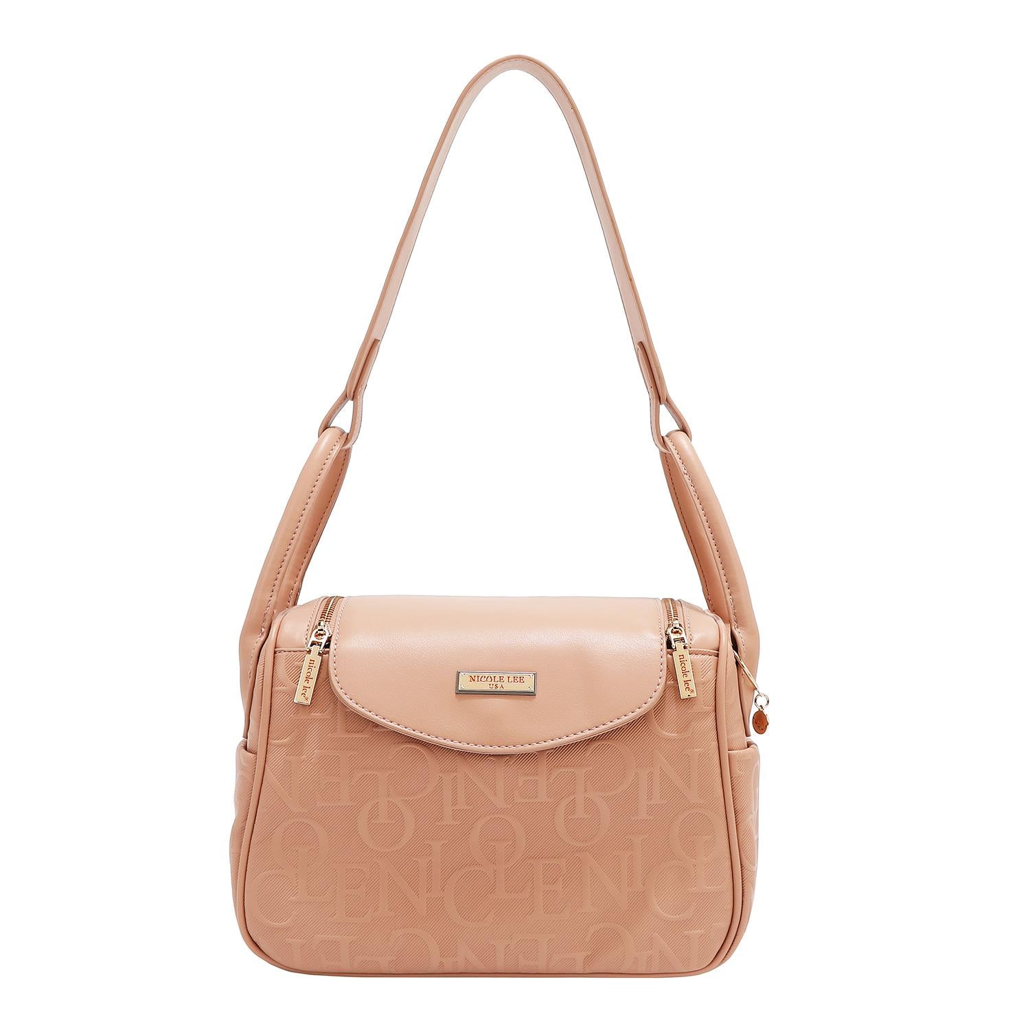 Bolsa Cuadrada Nicole Lee Con Relieve y Cierre FW25