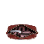 Bolsa cruzada Nicole Lee en corte láser y pedrería FW25