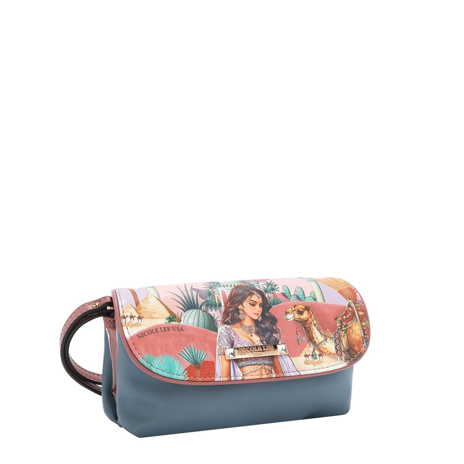 Cosmetiquera con Solapa de Nicole Print Queen Cleopatra FW25