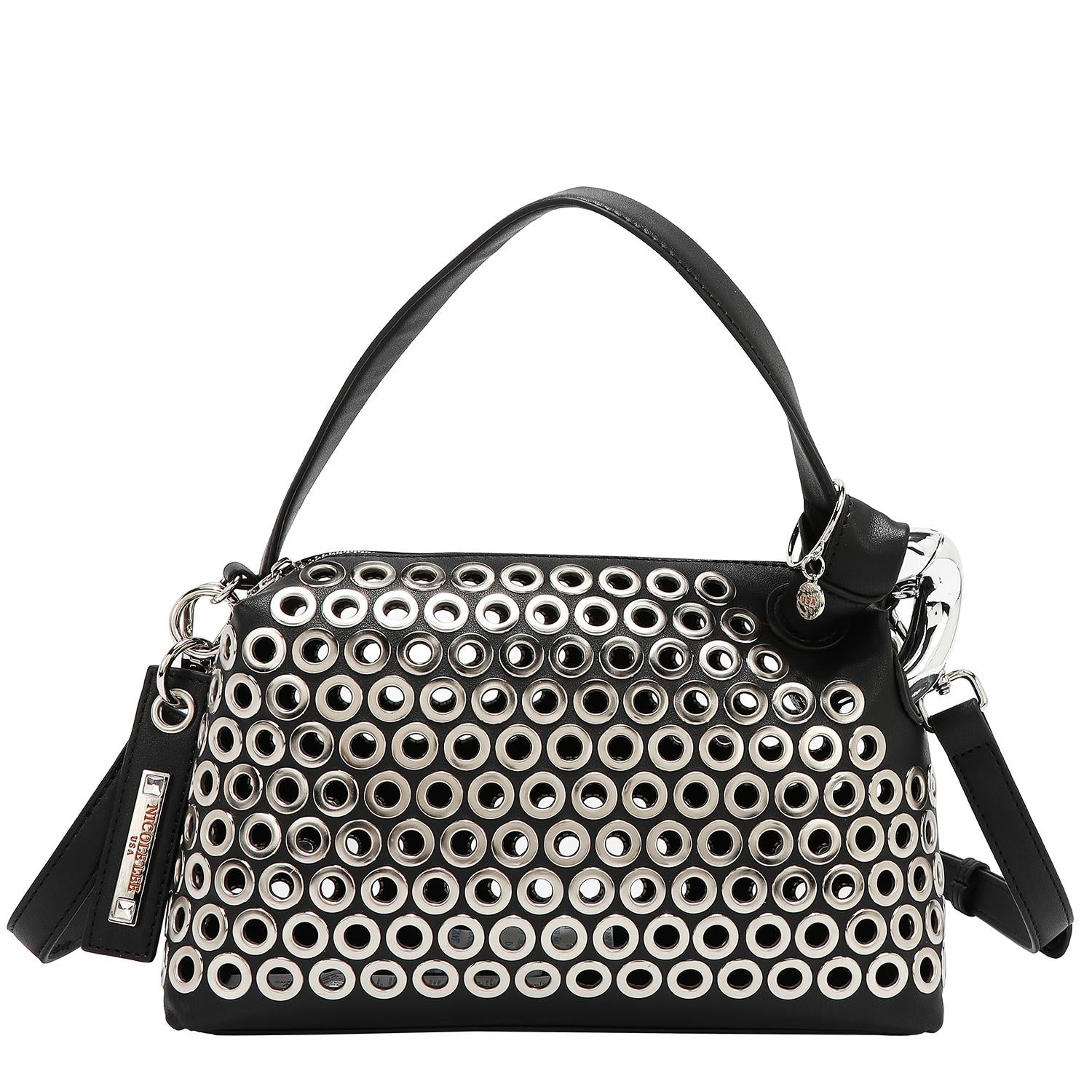 Bolsa de mano Nicole Lee de detalles metálicos FW25