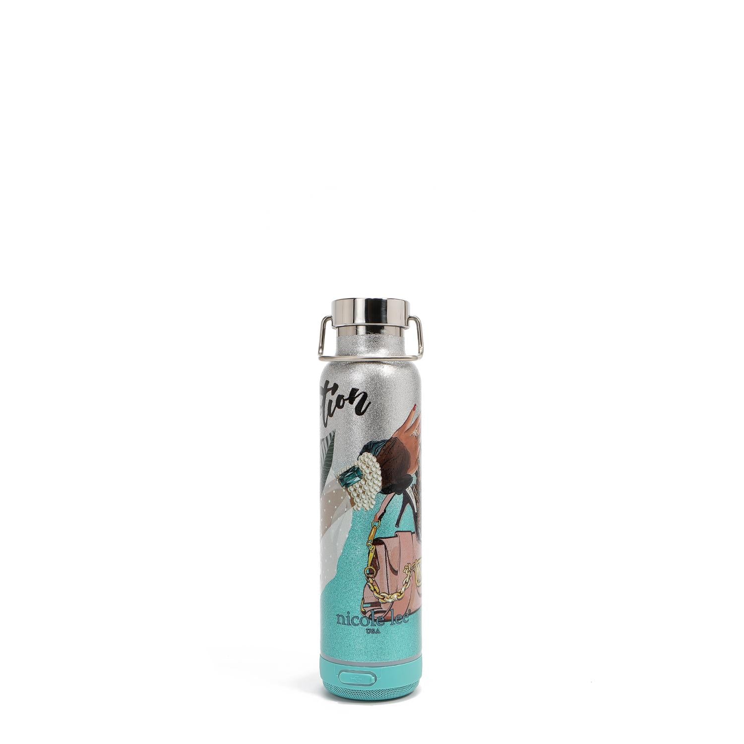 Termo Nicole Lee De 600ml Con Bocina Bluetooth Emotion SS26