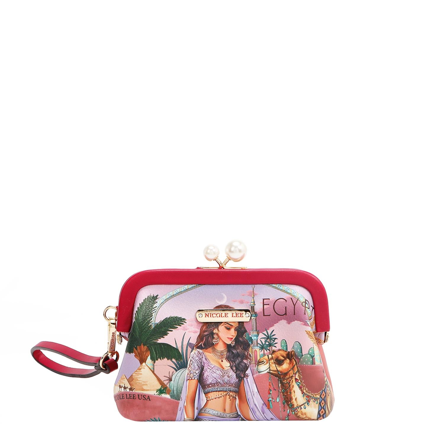 Mini Monedero Nicole Lee Con Broche Kisslock Y Correa FW25