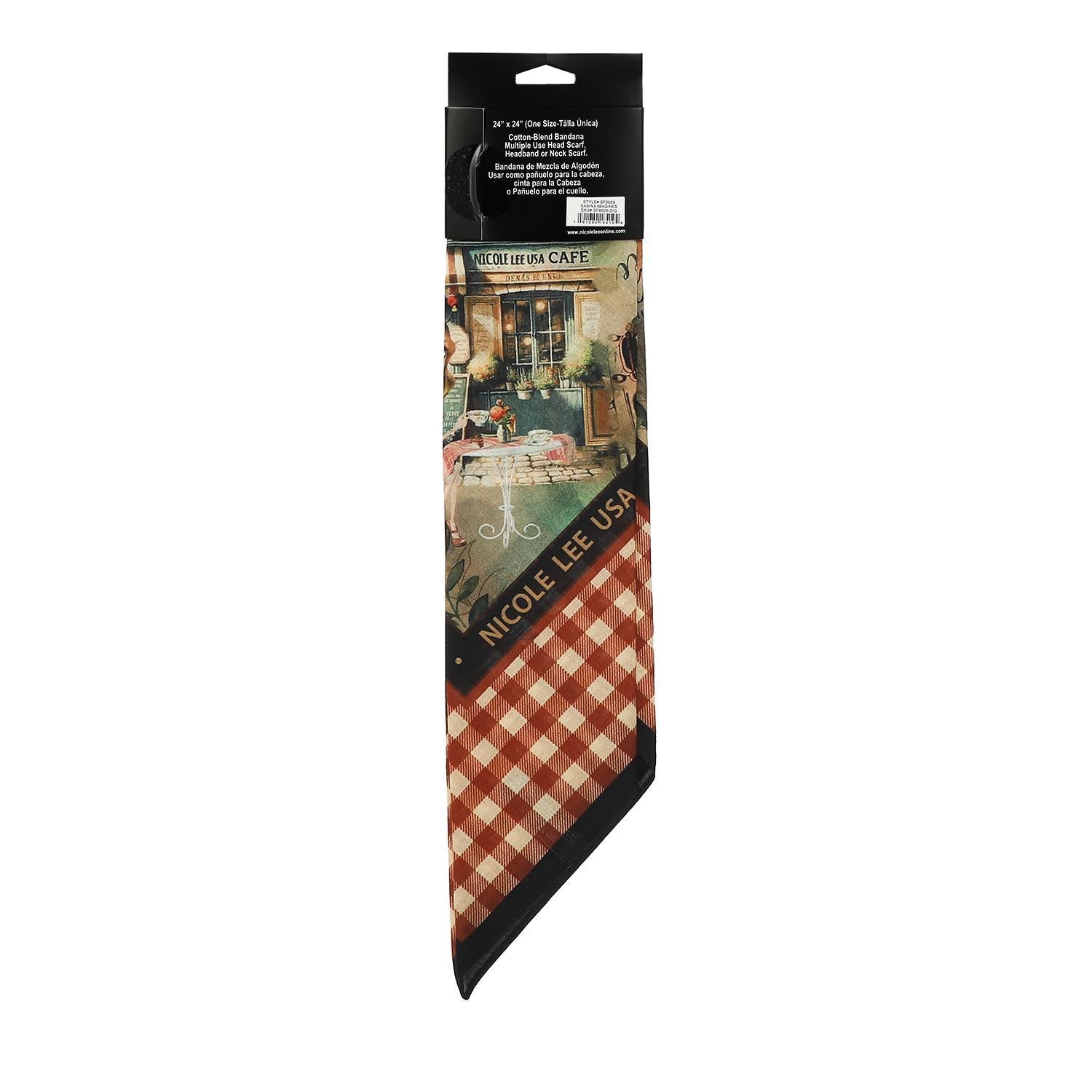 Pañuelo Cuadrado Nicole Lee Estampado Virtual Friend SS26