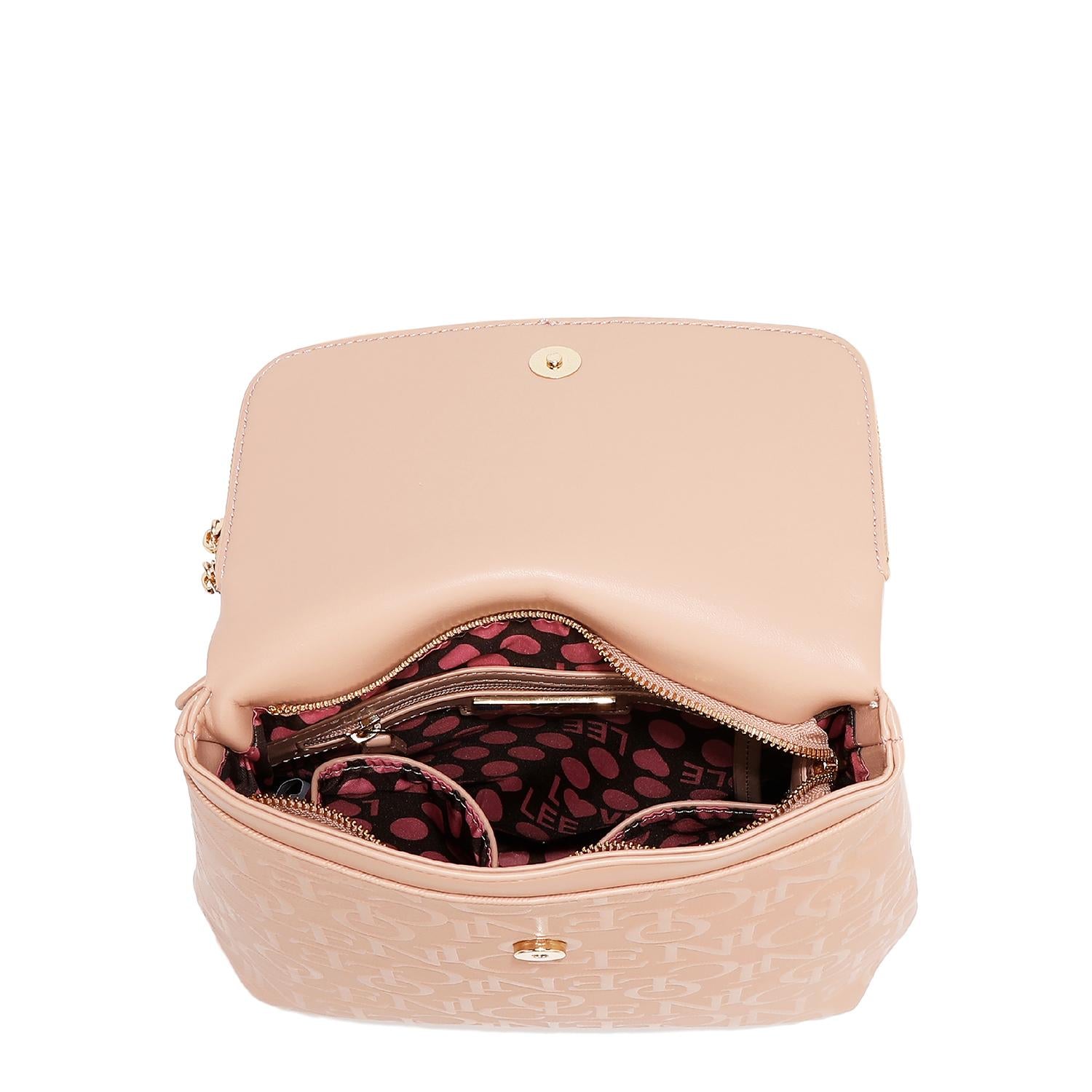 Mochila Multifuncional Nicole Lee Con Relieve FW25