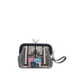 Mini Monedero Nicole Lee Moda Broche Kisslock Correa FW25