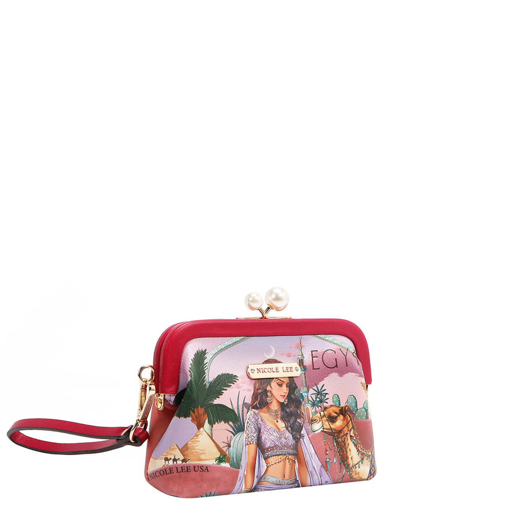 Mini Monedero Nicole Lee Con Broche Kisslock Y Correa FW25
