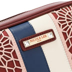 Bolsa cruzada Nicole Lee en corte láser y pedrería FW25