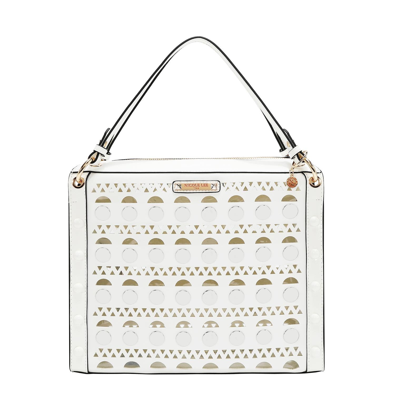 Bolsa Cuadrada Nicole Lee Corte Laser Moderna SS26