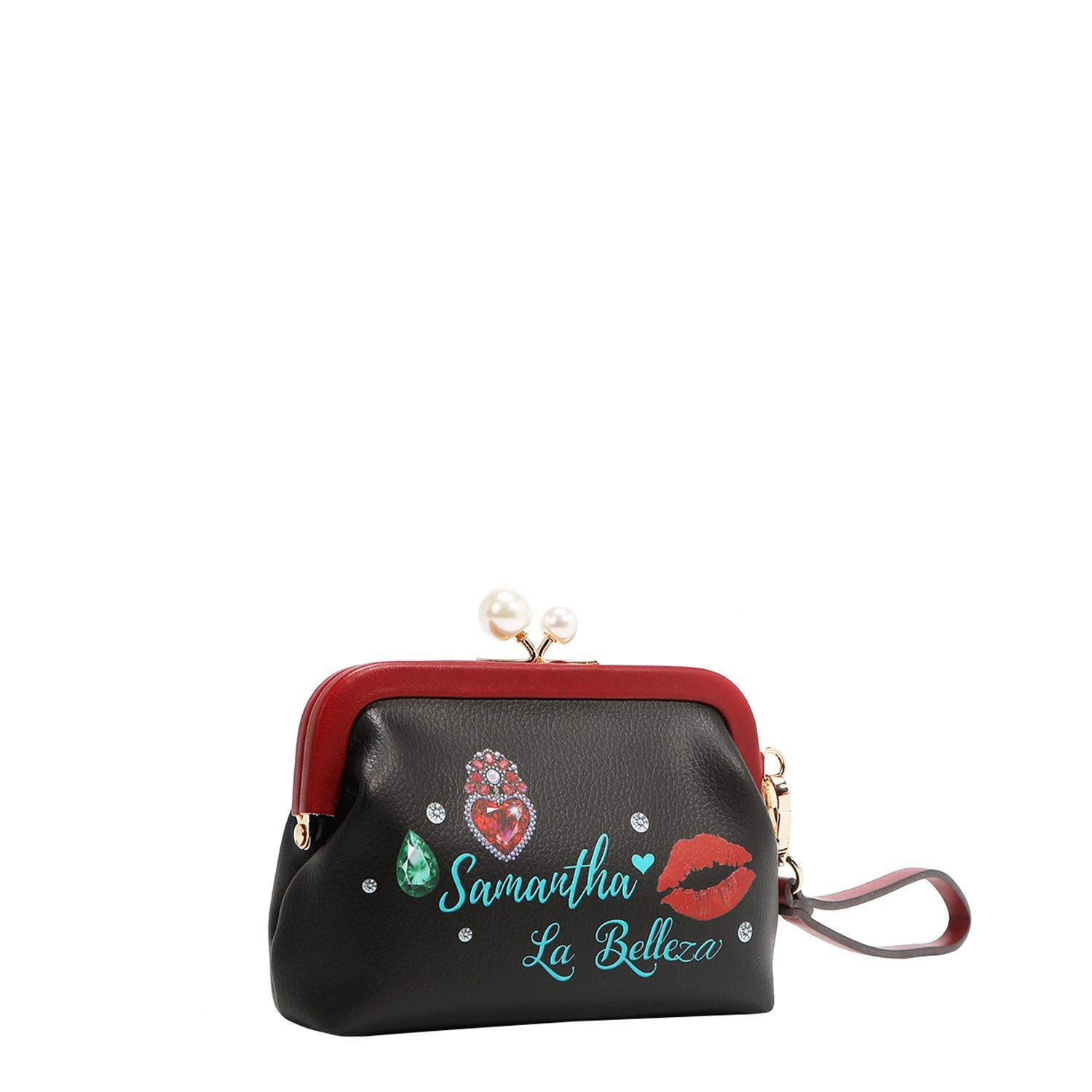 Mini Monedero Nicole Lee Con Broche Kisslock Y Correa FW25