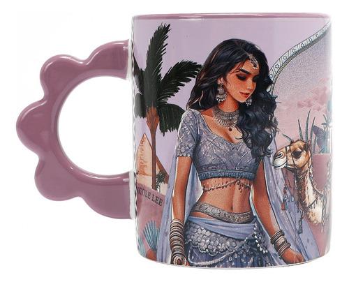 Taza Nicole Lee de Cerámica Estampada Queen Cleopatra FW25