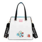 Bolsa Satchel Estampada Smurfs by Nicole Lee FW25