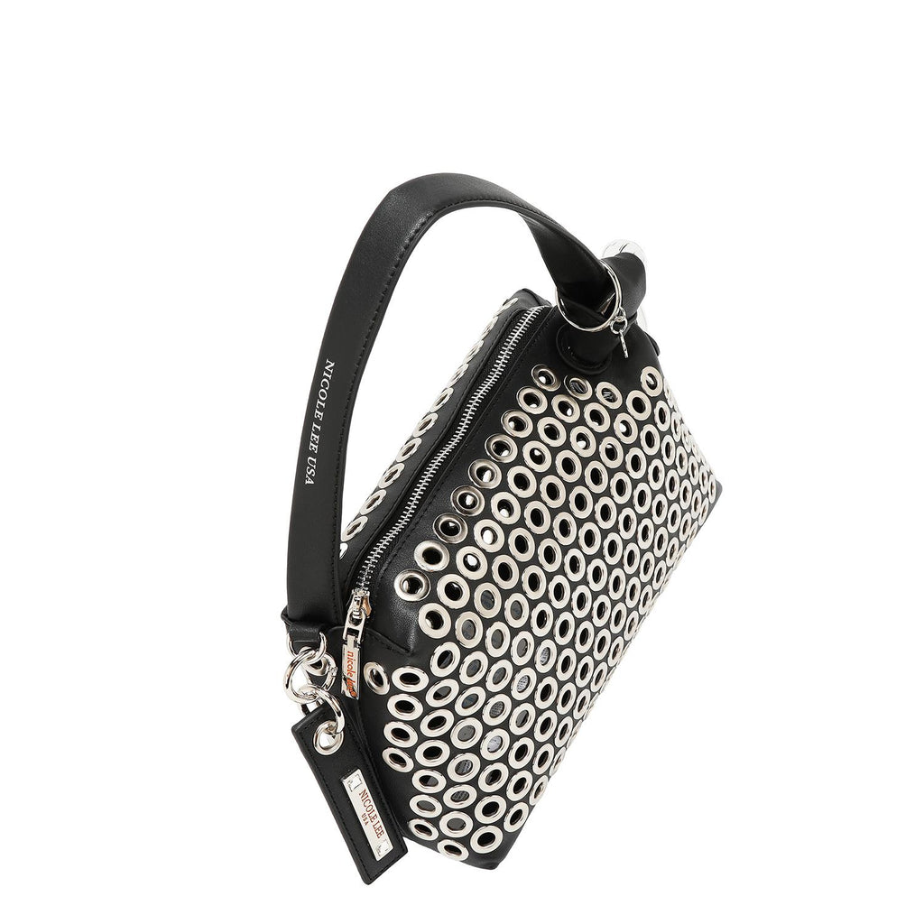 Bolsa de mano Nicole Lee de detalles metálicos FW25