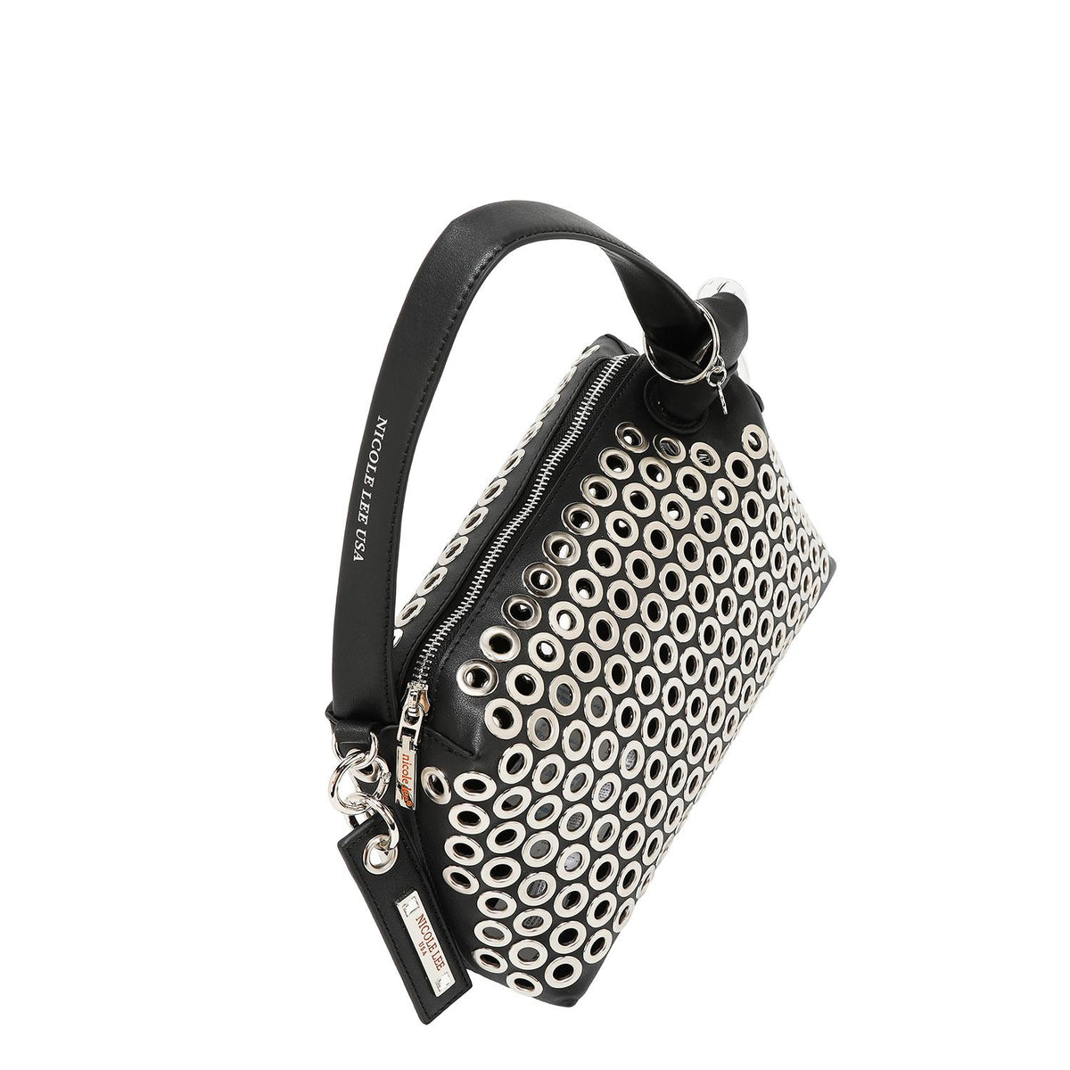 Bolsa de mano Nicole Lee de detalles metálicos FW25