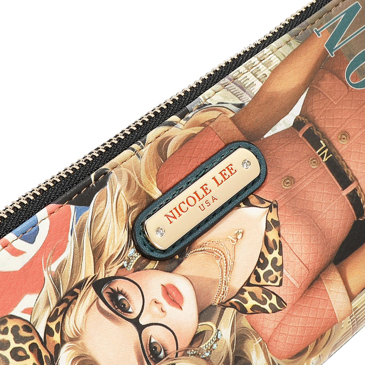 Cartera Flexible Nicole Lee Estampado London Eye FW26