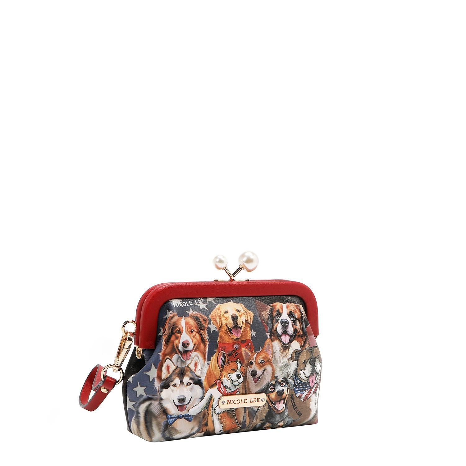 Mini Monedero Nicole Lee Broche Kisslock Y Correa Best FW25