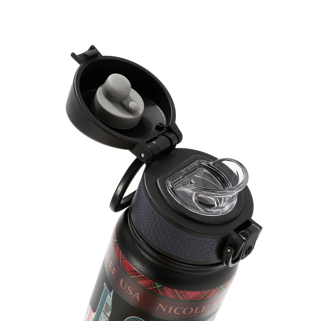 Termo De 600 ml Nicole Lee Con Tapa Print London Eye FW26
