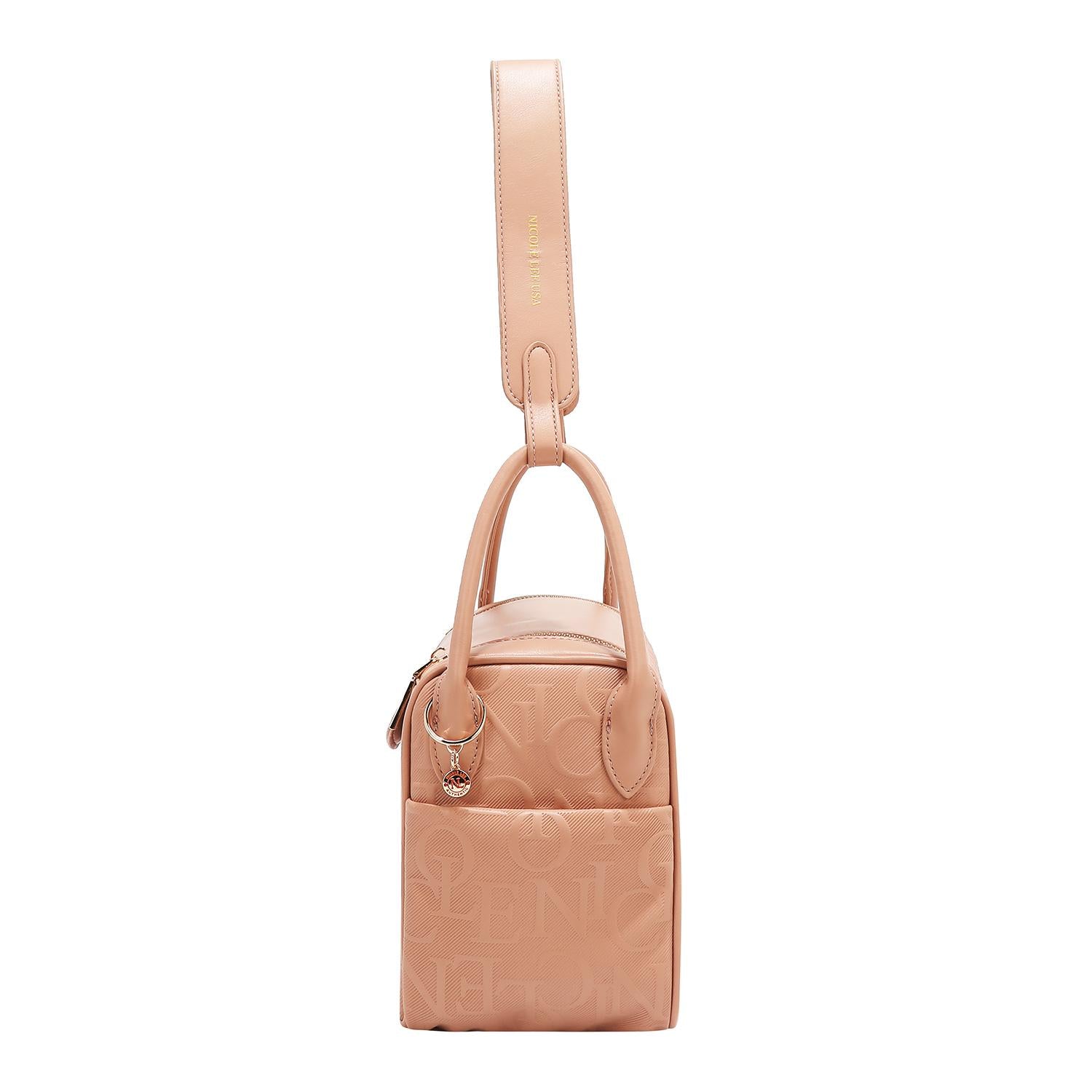 Bolsa Cuadrada Nicole Lee Con Relieve y Cierre FW25