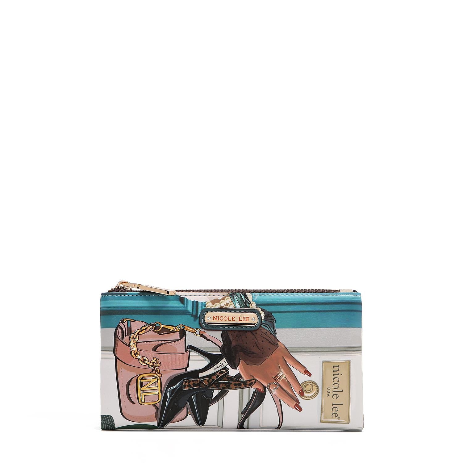 Cartera Amanda Nicole Lee Flexible Estampada Emotion SS26