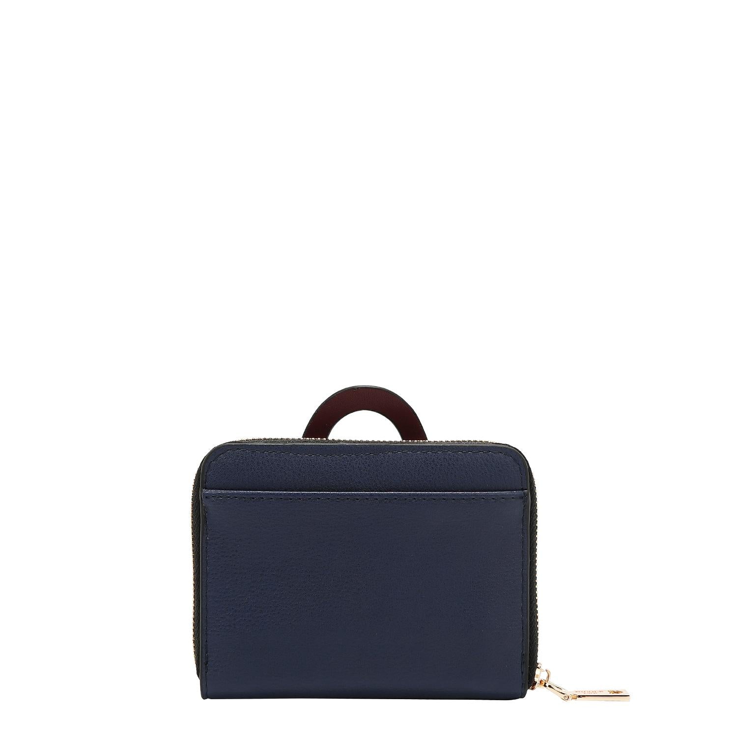 Cartera Nicole Lee compacta de cierre Print Moda FW25
